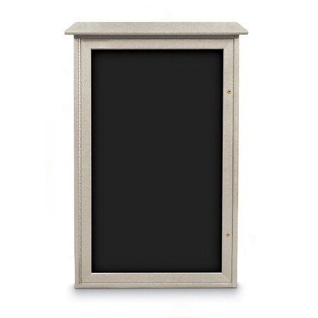 United Visual Products Indoor Enclosed Combo Board, 72"x36", White Frame/Blue & Pearl UVCB7236W-BLUE-PEARL